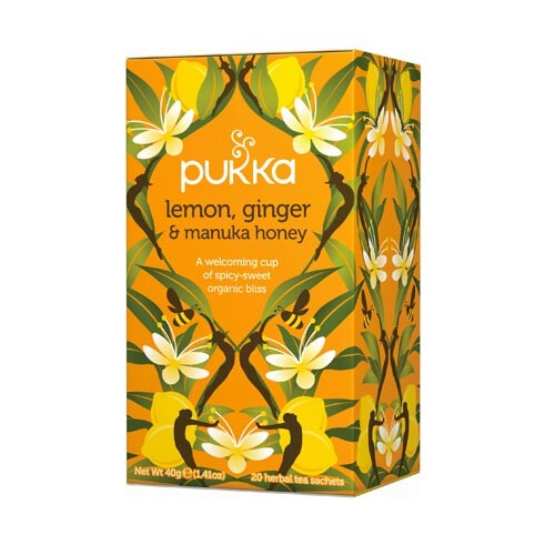 Pukka Lemon, Ginger & Manuka Honey Tea Organic