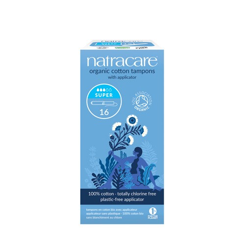 Tampons bio Super avec applicateur Natracare x16