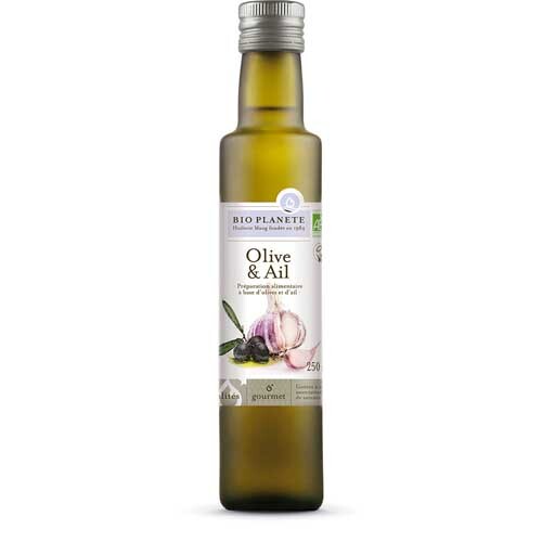 Huile d'olive et ail 250ml Bio