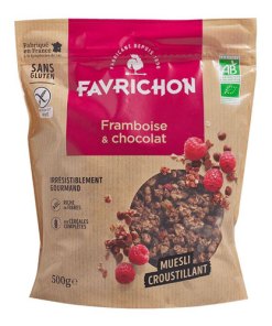 Müsli Himbeere Bio-schokolade Glutenfrei