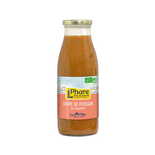 Soupe de poisson au saumon bio 500g
