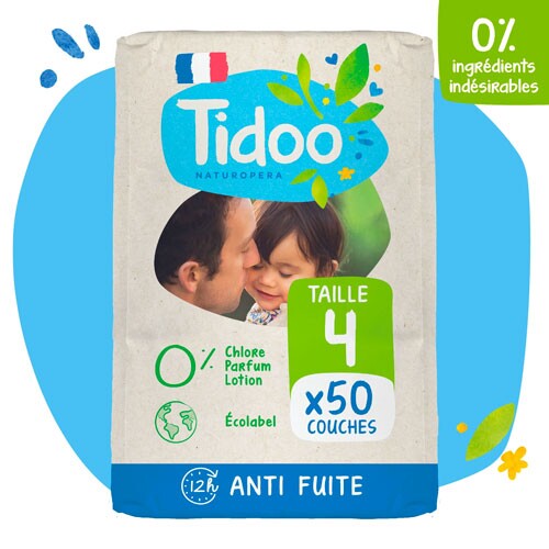 Eco baby nappies T4 (7-18kg) Tidoo x44