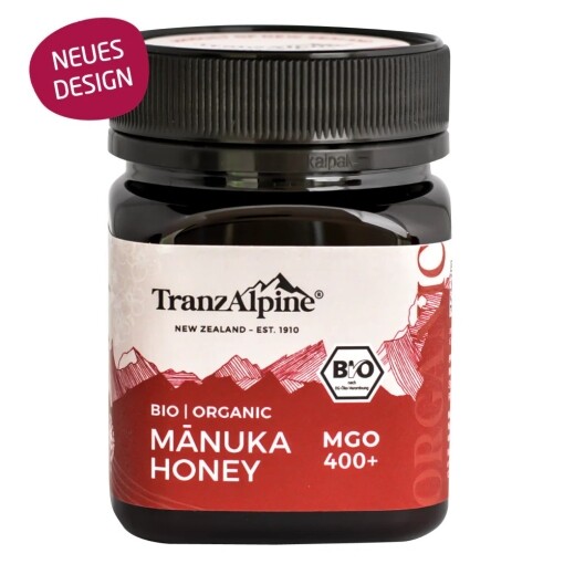 Miel de Manuka biologique TranzAlpine MGO 400+ Bio