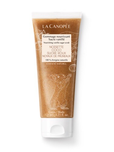 Gommage nourrissant sucre vanillé - gommage corps bio 125ml