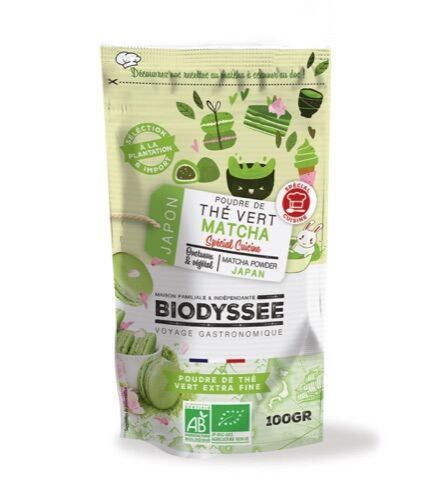 Matcha green tea powder japanese cuisine 100g Organic