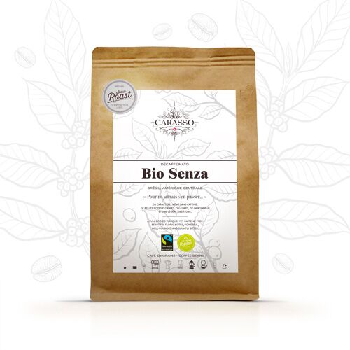 Café Senza Décaféiné Grain 500g Bio
