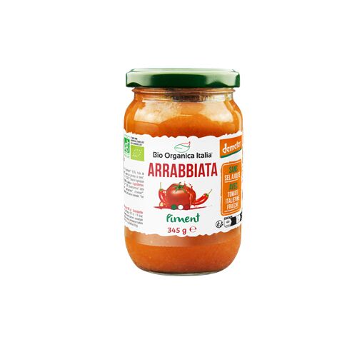 Tomatensauce Arrabbiata Demeter 350g Bio