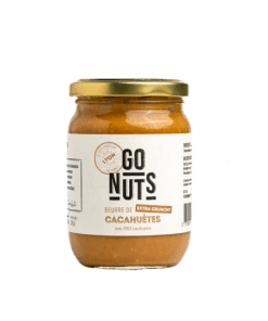 Beurre de Cacahuètes Extra Crunchy 270G Go Nuts Bio