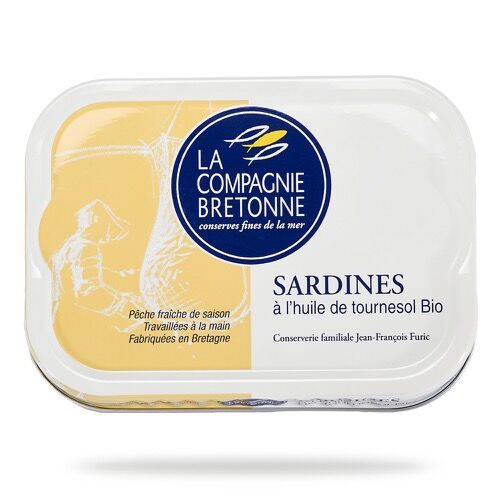 Sardines à l'huile de tournesol bio 115g