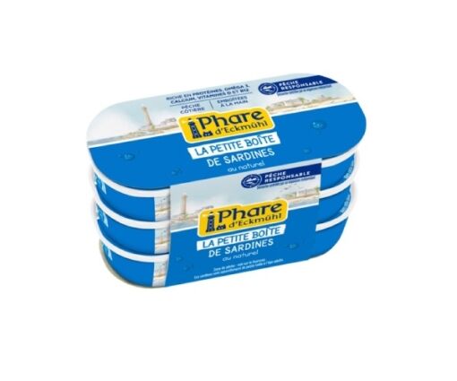 Petites sardines au naturel 3 × 39 g