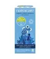 Natracare Organic Regular Tampons with Applicator x16