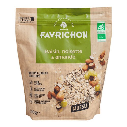 Grapes Hazelnut Almond muesli Organic