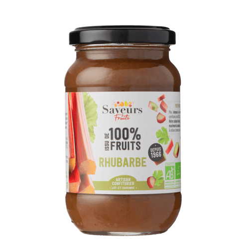 Confiture Rhubarbe 100% Pure Fruit 310g Bio