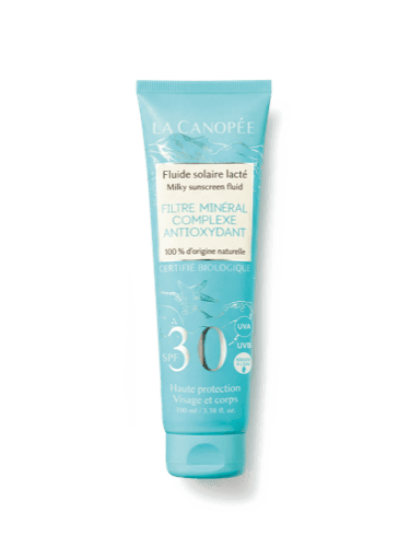 Fluide solaire lacté SPF 30 bio - corps et visage