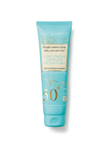 Fluide solaire lacté SPF 50+ bio - corps et visage