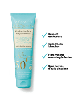 Fluide solaire lacté SPF 50+ bio - corps et visage – Image 3