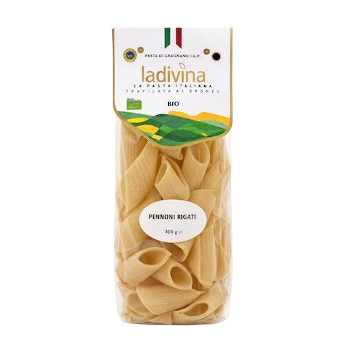 Pasta Pennoni Rigati La Divina IGP Gragnano 400g Bio