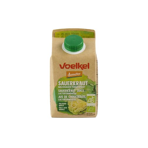 Lacto-Fermented Sauerkraut Juice. Demeter 500ml Organic Voelkel