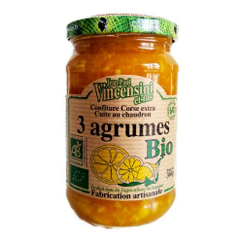 Marmelade 3 zitrusfrüchte 360g Bio