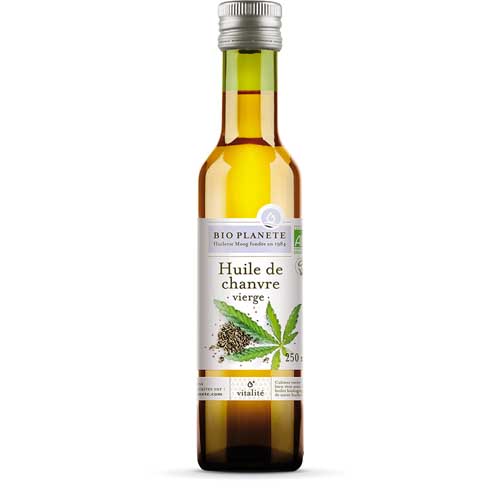 Huile de chanvre vierge 250ml Bio