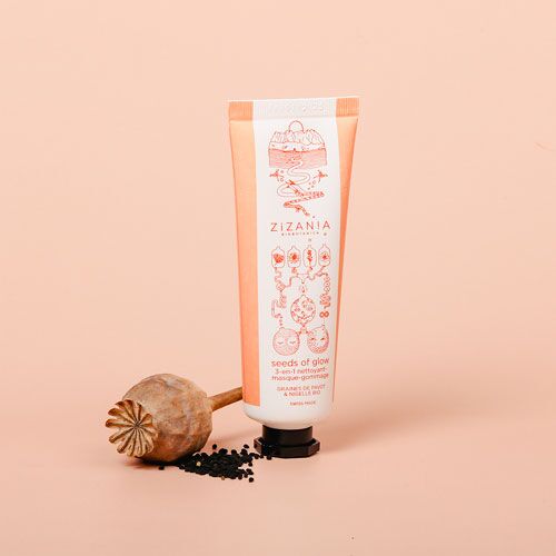 Seeds of Glow - 3-in-1 cleanser-mask-scrub 50ml - Certified COSMOS ORGANIC