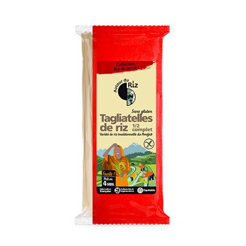 Tagliatelles thaïes de riz demi complet Bio