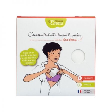 Eco-friendly washable breast pads - 4 pieces
