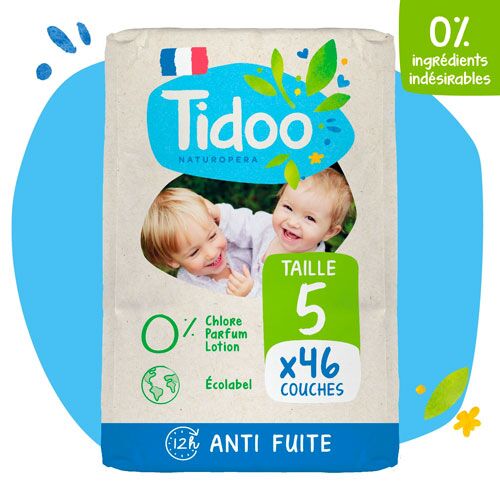 Ökologische Babywindeln T5 (12-25kg) Tidoo x40