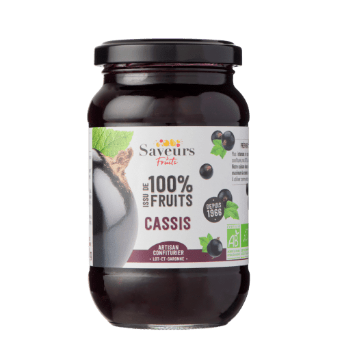 Confiture Cassis 100% Pure Fruit 310g Bio