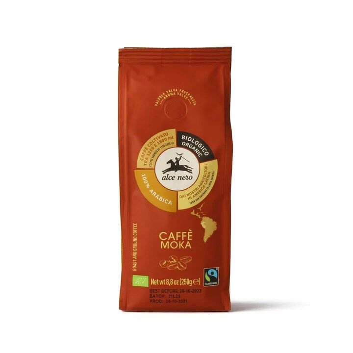 100 % biologischer Arabica-Mokka-Kaffee gemahlen 250g