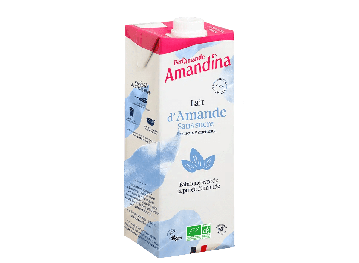 AMANDINA Almond Milk Without Sugar 50cl Organic