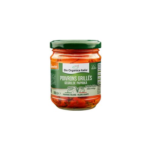 Poivrons grillés à l’huile 190g  Bio