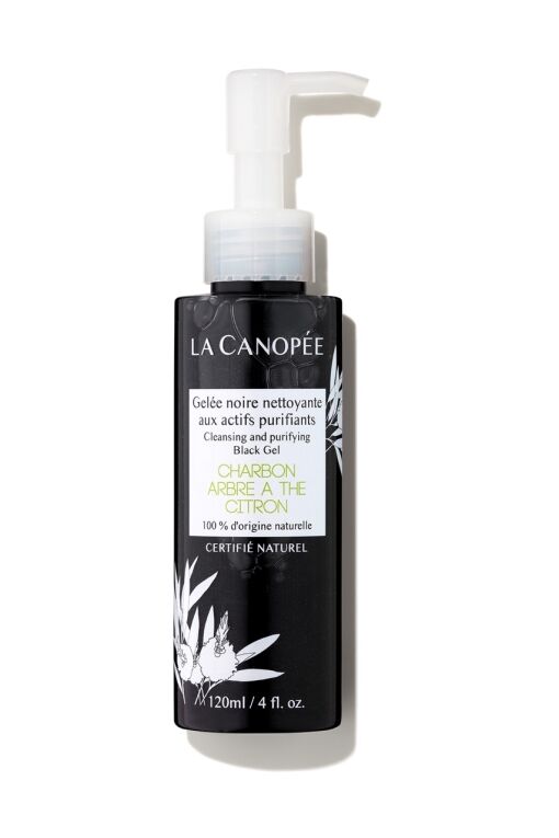 Gel nettoyant visage noir aux actifs purifiants 120ml La Canopée